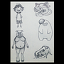 Mi proyecto del curso: Introducción al diseño de personajes para animación y videojuegos. Ilustração tradicional, Animação, Design de personagens, Videogames, e Design de videogames projeto de Motas - 04.11.2023