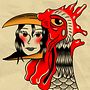 Mi proyecto del curso: Diseño de tatuajes estilo old school en Procreate Ein Projekt aus dem Bereich Zeichnung, Digitale Illustration und Tattoodesign von salmaezzygarcia - 08.11.2023