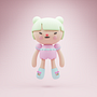 Mi proyecto del curso: Creación de personajes kawaii en 3D con Blender. Traditional illustration, Character Design, Digital Illustration, 3D Modeling, and Manga project by daviddores - 11.10.2023