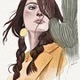 Mi proyecto del curso: Retrato ilustrado con Procreate. Un proyecto de Ilustración tradicional, Ilustración vectorial, Ilustración digital y Dibujo de Retrato de Noelia Madueño - 24.12.2023
