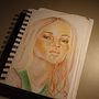 My project for course: Vibrant Portrait Drawing with Colored Pencils Ein Projekt aus dem Bereich Zeichnung, Porträtzeichnung, Sketchbook und Zeichnen mit Buntstiften von maria_dominikas - 10.12.2023