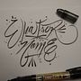 My project for course: Italic Script with a Brush Pen. Een project van Kalligrafie van Alejandro W Uribe Rojas - 12.12.2023