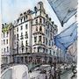 My project for course: Architectural Sketching with Watercolor and Ink . Schițe, Desen, Pictură în acuarelă, Ilustrație arhitecturală, Caiet de schițe & Ilustrație cu cerneală de Ian Dr - 01.06.2024