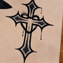 Gotic cross. Un proyecto de Diseño de tatuajes de Ariane Massa - 15.01.2024