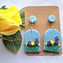 My project for course: Intro to Polymer Clay Jewelry: Design Floral Accessories. Un projet de Création d'accessoires, Artisanat, Design de bijoux, St, lisme , et DIY de Nipuni Wickramarathna - 25.01.2024
