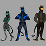 Alley Cats Lineup. Character Design project by alyssaurr - 01.27.2024
