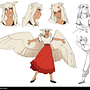Original Character Sheet. Design de personagens, Animação 2D, Ilustração digital, e Concept Art projeto de Lana - 03.02.2024