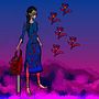 My project for course: Captivating and Dynamic Character Creation - Exterminator lady. Traditional illustration, Character Design, Digital Illustration, and Digital Drawing project by Abyan - 03.10.2024