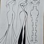 Wedding dress collection . Design, Textile Design, and Fashion Illustration	 project by Byu Sociu - 04.03.2024