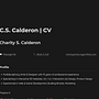 My Online CV. Projekt z dziedziny UX / UI, Web design, Tworzenie stron internetow, ch i Zarządzanie portfolio użytkownika Charity Calderon - 06.04.2024
