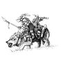 Goblin Warg Patrol. Een project van  Illustratie met inkt van Eric Murphy - 28.10.2023