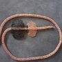 Copper and dark chocolade. My project for course: Crochet wire jewelry. Een project van Craft,  Modeontwerp, Textiel, DIY, Haken y Textielontwerp van Anna Tomczyk- Churska - 23.05.2024