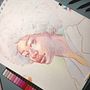 Mi proyecto del curso: Dibujo de retratos llamativos con lápices de colores Ein Projekt aus dem Bereich Zeichnung, Porträtzeichnung, Sketchbook und Zeichnen mit Buntstiften von Sailyn Párica - 07.06.1997