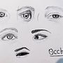 Il mio progetto del corso: Ritratto su blocco da disegno: esplora il volto umano. Esboçado, Desenho, Desenho de retrato, Desenho artístico, e Sketchbook projeto de susannabagnato - 09.06.2024