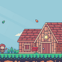 My project for course: Creation of Pixel Art Scenes for Video Games. 2D Animation, 3D Animation, Video Games, Pixel Art, Game Design, and Game Development project by Sirisak Rattanaprathum - 07.10.2024