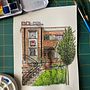 My project for course: Watercolor Urban Illustration: Portray your City . % lorepolaniac tarafından hazırlanan Tablo, Çizim, Sulubo, a Resim, Mimari İllüstras, Ve on projesi - 07.23.2024