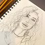 Il mio progetto del corso: Ritratto su blocco da disegno: esplora il volto umano. Un proyecto de Bocetado, Dibujo, Dibujo de Retrato, Dibujo artístico y Sketchbook de Manuela Turano - 06.08.2024
