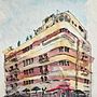 My project for course: Architectural Sketching with Watercolor and Ink. Un proyecto de Bocetado, Dibujo, Pintura a la acuarela, Ilustración arquitectónica, Sketchbook e Ilustración con tinta de Rena Renka - 16.08.2024