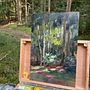Forest pleinair painting. Painting, and Oil Painting project by Yo Rühmer - 08.23.2024