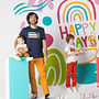 Mural - Auchan Ein Projekt aus dem Bereich Design, Traditionelle Illustration, Werbung, Kunstleitung, Malerei, Kreativität und Werbefotografie von Maria Prados - 10.10.2024