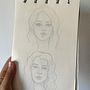 Meu projeto do curso: Caderno de retratos: explore o rosto humano . Membuat sketsa, Menggambar, Menggambar Potret, Menggambar Artistik, Dan Buku sketsa proyek oleh Ana Caroline Antunes Oliveira - 03.08.2022