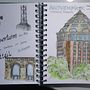 Mein Abschlussprojekt für den Kurs: Aquarellreiseheft. Traditional illustration, Architectural Illustration, Watercolor Painting, and Sketchbook project by Kai Möller - 01.25.2025