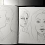 sketching faces. Un proyecto de Dibujo artístico, Dibujo, Dibujo de Retrato, Sketchbook y Bocetado de luckychicken13 - 21.02.2025