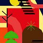 Composición abstracta Emiliano. Een project van  Ontwerp, Digitaal ontwerp,  Beeldende kunst, Grafisch ontwerp y Traditionele illustratie van Emiliano Pérez Domínguez - 26.02.2025