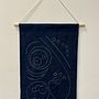 Decorative Freedom Sashiko Wall Hanging . Broderie de Daphna Vamos - 03.08.2025