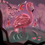 Flamingo e Cerejeiras. Un projet de Conception de personnages, Illustration numérique, Dessin et Illustration traditionnelle de Pedro Afonso Neves dos Santos - 28.03.2025