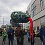 Cardboard snake head . Projekt z dziedziny Craft, Projektowanie postaci,  Sztuki piękne, Rzeźba, Sztuka miejska, Kreat i wność użytkownika khodmon - 29.03.2025
