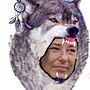 Wolf headress. Design gráfico, Ilustração tradicional, Ilustração digital, Desenho de tatuagens, e Desenho digital projeto de Daniel Knight - 07.04.2025