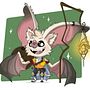 Zuzaril, the Batfolk Cleric Ein Projekt aus dem Bereich Digitale Illustration, Zeichnung und Design von Figuren von FreckleSketches & Co. - 16.04.2025