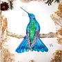 Colibrí Rutilante . Un progetto di Illustrazione tradizionale, Belle arti, Pittura ad acquerello e Illustrazione naturalistica di Mariela Padilla Arismendi - 18.04.2025