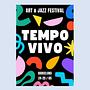 Art & Jazz Festival Visual Identity | Created with Canva. Br, ing, Identit, T, pograph, Digital Design, and Graphic Design project by Aitana Barredo - 04.22.2025