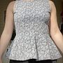 Peplum-Top aus Musselin. Un proyecto de Diseño de moda, Patronaje, confección			 y Costura de evanauerth - 25.04.2025