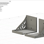 Soporte de Pared para Barra de Sonido Vizio – Diseño 3D en Fusion 360. Un projet de 3D, Design industriel, Conception de produits, Modélisation 3D , et Conception 3D de Jose Uzcategui - 16.05.2025