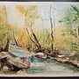 Bush river scene. Fine Arts, Painting, and Watercolor Painting project by josie_vangerwen - 05.26.2025