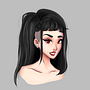 Goth Girl. Ilustração tradicional, Ilustração digital, e Desenho digital projeto de amandanascimentobatista2003 - 26.05.2025