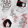 Tatuajes de autor inspirados en la estética japonesa . % Daniela Hernandez Gonzalez tarafından hazırlanan Tasarım, Karakter Tasarımı, Grafik Tasarım, Yaratıcılık, Çizim, Dijital İllüstrasyon, Sanatsal Çizim, Dövme Tasarımı, Dijital Tasarım, Ve Botanik İllüstrasyon projesi - 06.06.2025