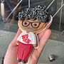 Galleta de personaje con hablador . % grizzeydi tarafından hazırlanan fırın, Yenilebilir sanat, Ve Glazür projesi - 06.13.2025