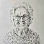 Grandmother. Un projet de Dessin, Illustration traditionnelle, Dessin au cra, on, Dessin de portrait , et Dessin réaliste de Rasa Narbutaite - 25.06.2025