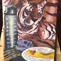 Bodegón de manta de tigre. Fine Arts, Painting, and Oil Painting project by 28db - 06.29.2025