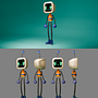 Robot curso. Character Design, Product Design, Motion Graphics, and 3D Modeling project by Karla R. López - 07.04.2025