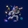3D Modeling Course Mobkey Space. 3D, Design de personagens, Modelagem 3D, Design de personagens 3D, e 3D Design projeto de 4bubu123 - 21.07.2025