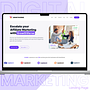 GrowthVerse – Modern & Conversion-Focused Landing Page Design. UX / UI, and Web Design project by danishzaffar8 - 07.29.2025
