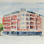 An der Keisereiche. Drawing, Watercolor Painting, Architectural Illustration, Sketchbook, Ink Illustration, and Sketching project by Edyta Hetman - 08.04.2025