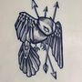 Ave con flechas . Un projet de Conception de tatouage de lopezclarissadiaz - 15.08.2025