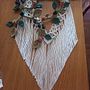Tapiz de Hojas en Macrame. Projekt z dziedziny Craft,  Tkactwo, Dekoracja wnętrz, Makrama, Wzornictwo tekst i liów użytkownika Graciela Scaro - 29.08.2025