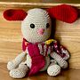 Króliczek dla Córki (marzec 2025). Amigurumi, Crochet, DIY, Fiber Arts, Textile Design, To, and Design project by anka_szczuka - 08.31.2025